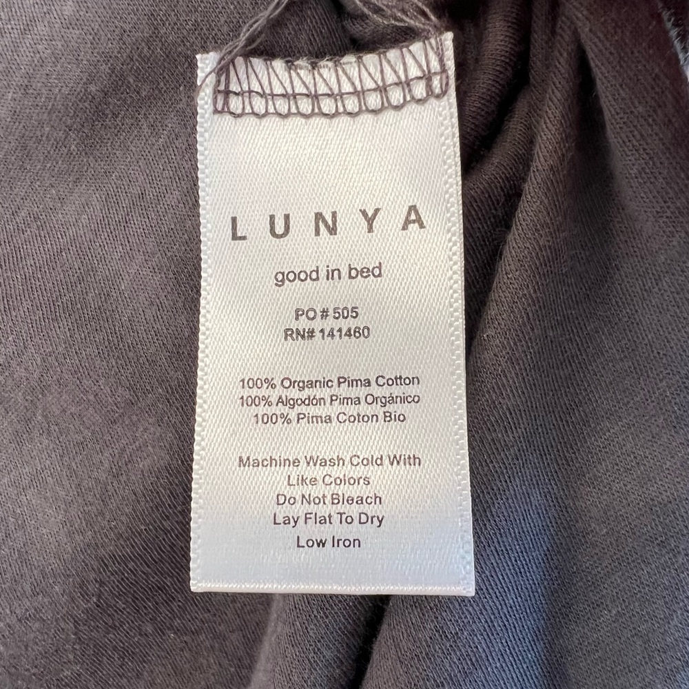 Lunya Organic Pima Jumpsuit Dark Grey XS NWOT Coastal Minimalist Lounge Casual - Picture 5 of 5